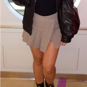 Women's Pacsun Pleaded Tan Brown Skort